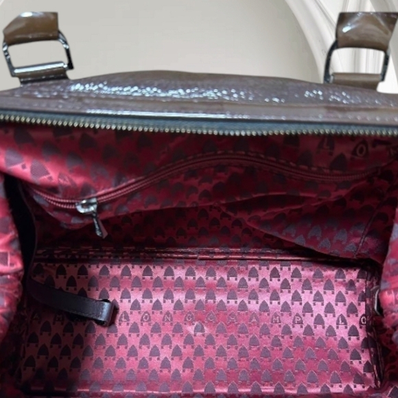 Longchamp Brown Boston Bag Enamel - Picture 10 of 17